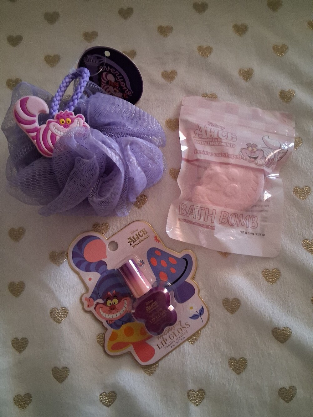 ✂️ 3/$15 *NWT* Disney Alice in Wonderland "Cheshire Cat" Bath Set
